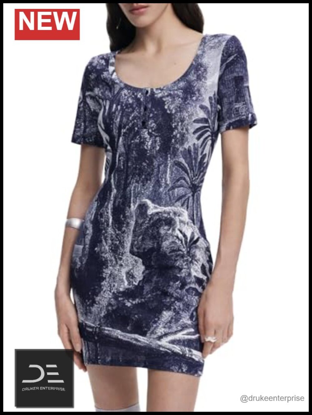 Casual Short Sleeve Knee-Length Dress